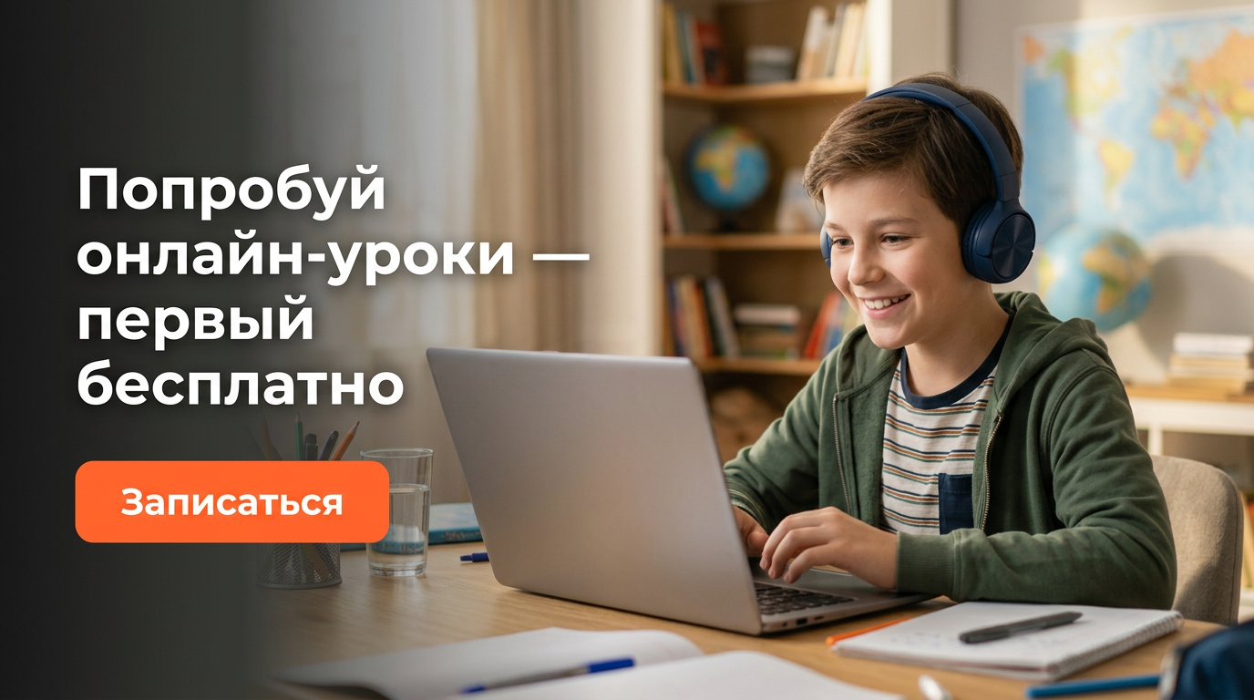 Попробуй онлайн-уроки — первый бесплатно